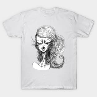 Sketch Of The Vampiress T-Shirt